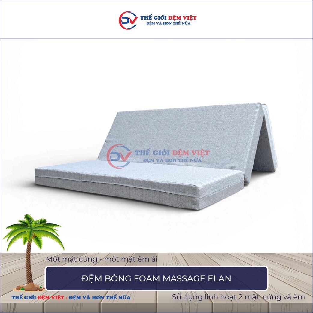 Đệm bông ép mix foam Massage Elan